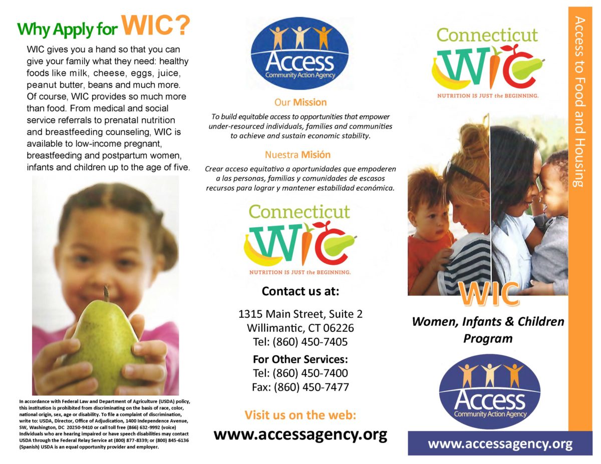 Women, Infants, and Children Program (WIC) Access Community Action Agency